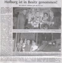 Hofburg ist in Besitz genommen!