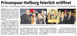Prinzenpaar-Hofburg feierlich erffnet