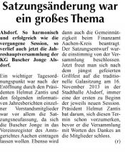 Satzungs�nderung war ein gro�es Thema
