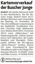 Kartenvorverkauf der Buscher Jonge