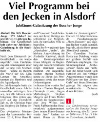 Viel Programm bei den Jecken in Alsdorf