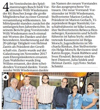 Generalversammlung bei den Buscher Jonge