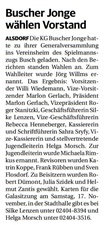 Buscher Jonge w�hlen Vorstand