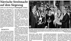 Närrische Streitmacht auf dem Siegeszug