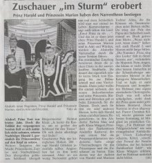 Zuschauer "im Sturm" erobert