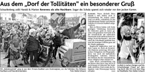 Aus dem "Dorf der Tollitäten" ein besonderer Gruß