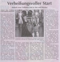 Verheiungsvoller Start