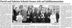 David und Sabrina Schmitt freuen sich auf die Jubilumssession