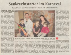 Senkrechtstarter im Karneval