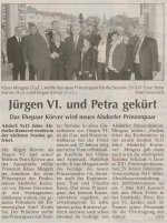 Jürgen VI. und Petra gekürt