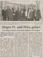 Jrgen VI. und Petra gekrt