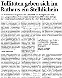 Tollitäten geben sich im Rathaus ein Stelldichein