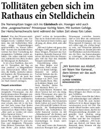 Tollitten geben sich im Rathaus ein Stelldichein