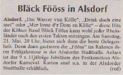 Bläck Fööss in Alsdorf