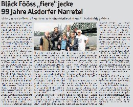 Blck Fss "fiere" jecke 99 Jahre Alsdorfer Narretei