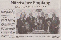 Närrischer Empfang