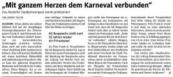 Mit ganzem Herzen dem karneval verbunden