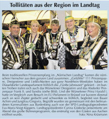 Tollitäten aus der Region im Landtag