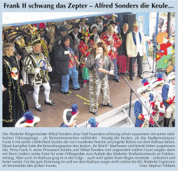 Frank II schwang das Zepter - Alfred Sonders die Keule ...