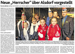Neue "Herrscher" ber Alsdorf vorgestellt (Foto: Dagmar Meyer-Roeger)