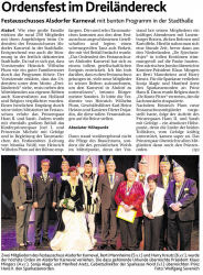 Ordensfest im Dreiländereck