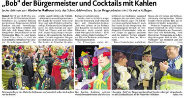 "Bob" der Bürgermeister und Cocktails mit Kahlen