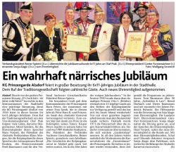 Ein wahrhaft närrisches Jubiläum