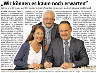 "Wir können es kaum erwarten"
