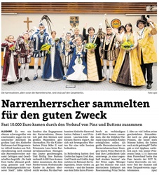 Narrenherrscher sammelten für den guten Zweck