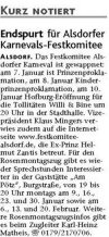 Endspurt für Alsdorfer Kanrevals-Festkomitee