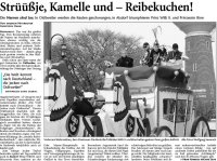 Strüüßje, Kamelle und - Reibekuchen!