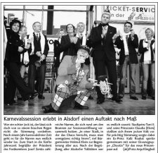 Karnevalssession erlebt in Alsdorf einen Aufttakt nach Ma