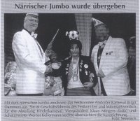 Nrrischer Jumbo wurde bergeben