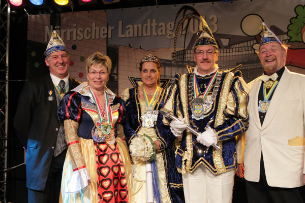 Unser Prinzenpaar beim Nrrischen Landtag in Dsseldorf am 29.01.2013 (Bildnachweis: Landtag NRW/Schlte)